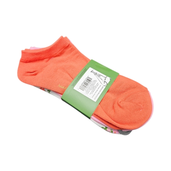 Kate Spade Floral Low Cut Socks - White and Orange - Picture 2 of 3